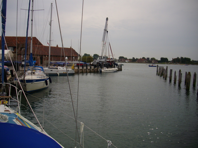 Bosham quay at high tide